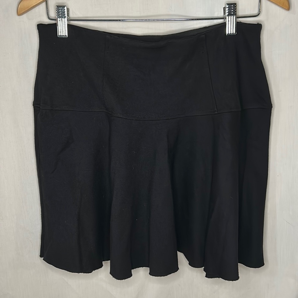 Free People Highlands Mini Skirt in Black Size L